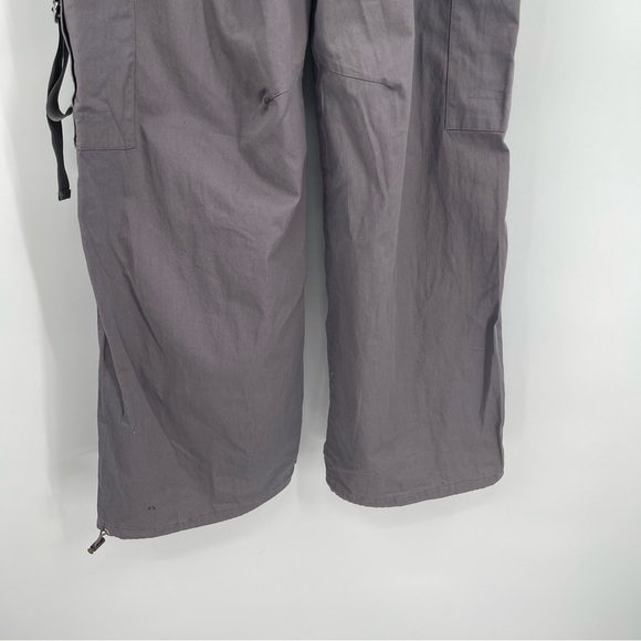 YMI Women’s MID RISE ALL DAY CARGO PANTS Gray COTTON NWT size S Drawstring hem - Picture 8 of 10